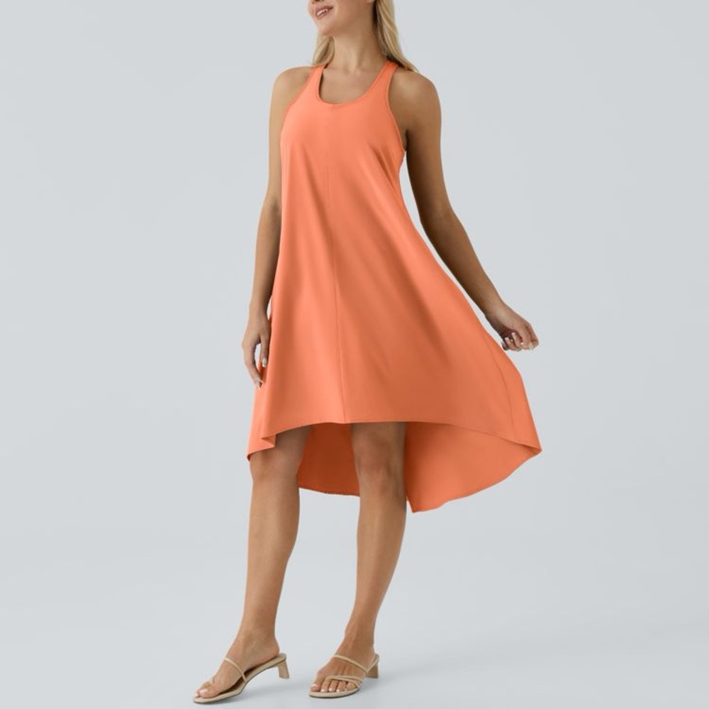 Halara Breezeful Racerback Flowy side pocket dress, sz M